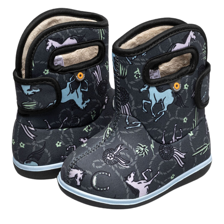 Bogs Bogs Baby Bogs II Horses Dk Grey Multi