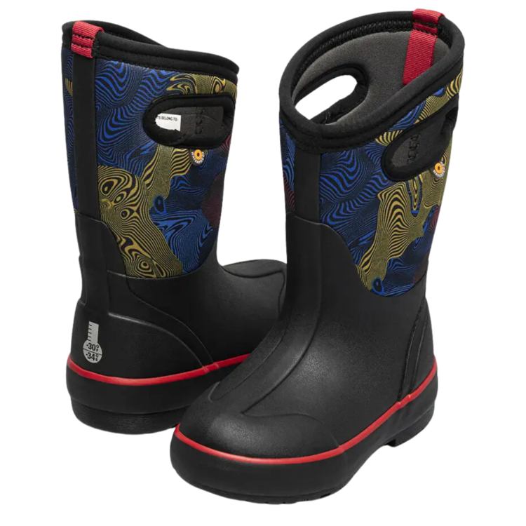 Bogs Bogs Classic II Warped Stripes Black Multi