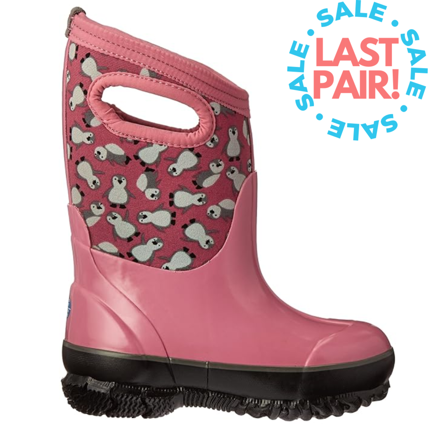 Bogs Classic Penguin Pink Multi Kiddie Kobbler St Laurent