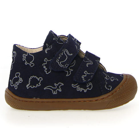 Naturino Cocoon VL Suede Dino Navy/Taupe (Toddler 4)