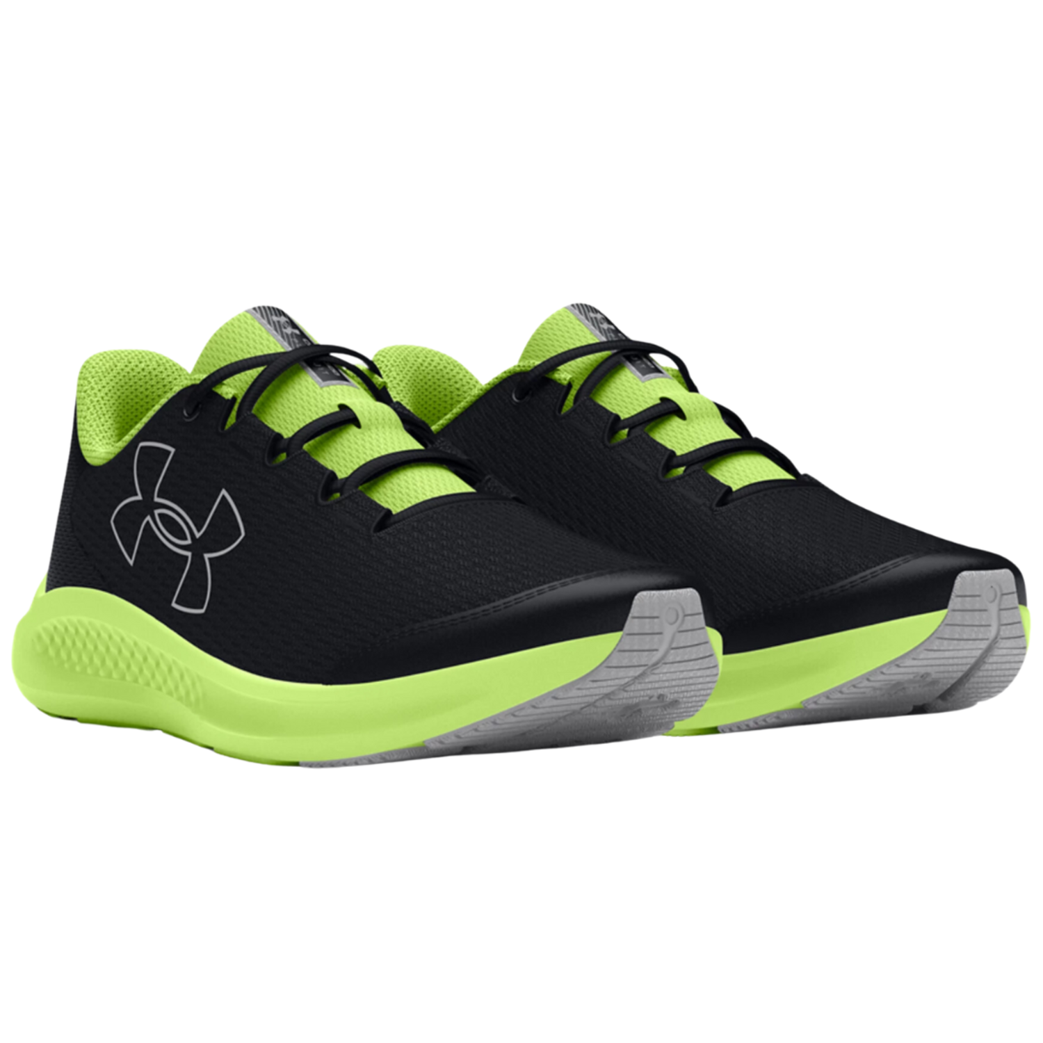 Green and black under armour shoes on sale