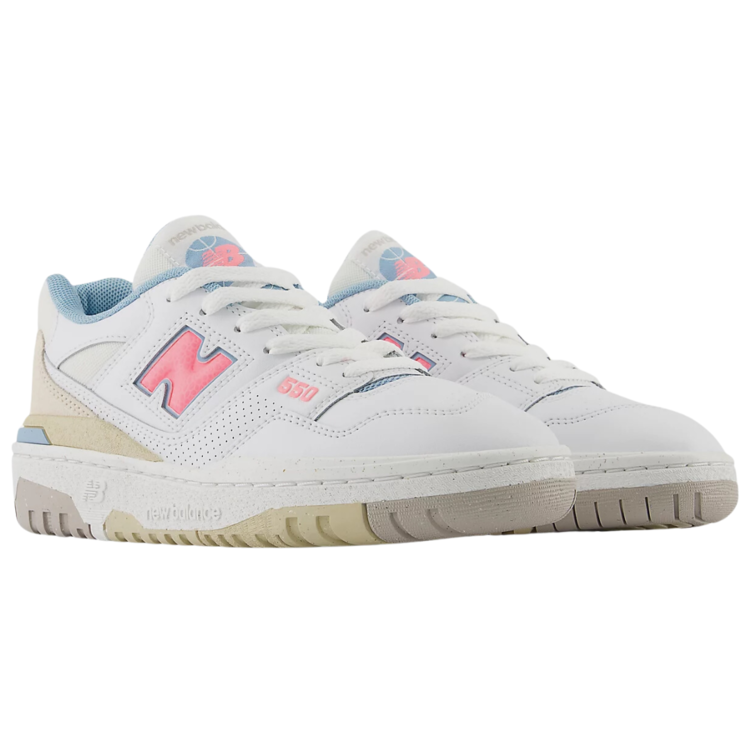 New Balance New Balance Kid's 550 White/Ultra Pink