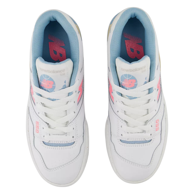 New Balance New Balance Kid's 550 White/Ultra Pink