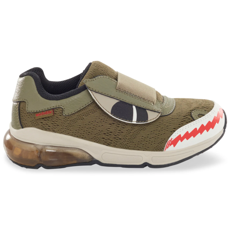 Stride Rite Stride Rite M2P Lighted Monster Olive