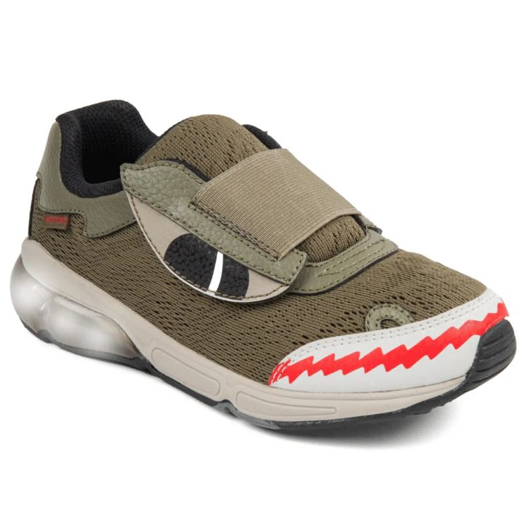 Stride Rite Stride Rite M2P Lighted Monster Olive