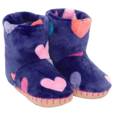Hatley Hearts Fleece Slipper