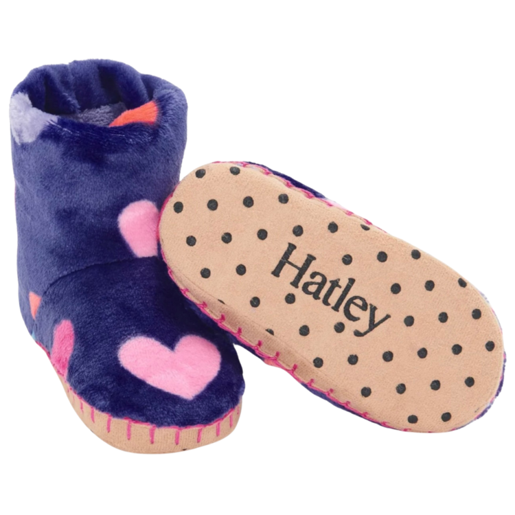 Hatley Hatley Hearts Fleece Slipper