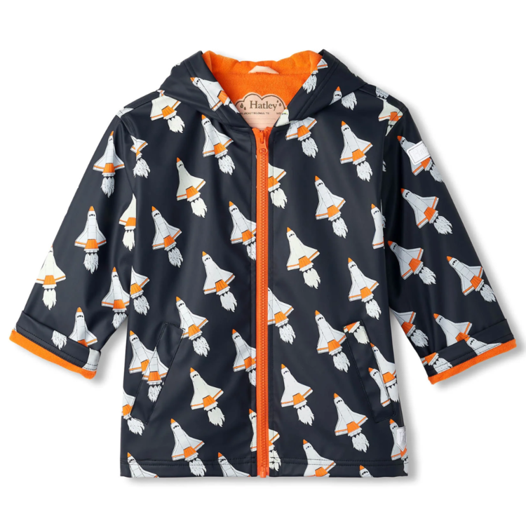 Hatley Hatley Space Shuttle Colour Changing Rain Jacket