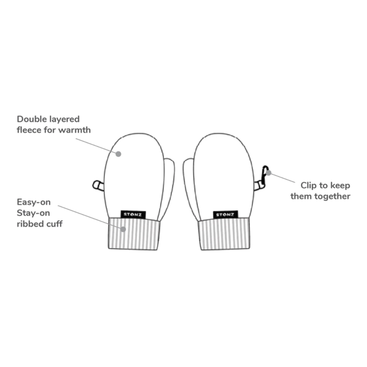 Stonz Stonz Fleece Mitt Haze Pink