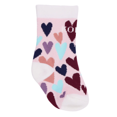 Kombi Infant Sock Doodle Hearts