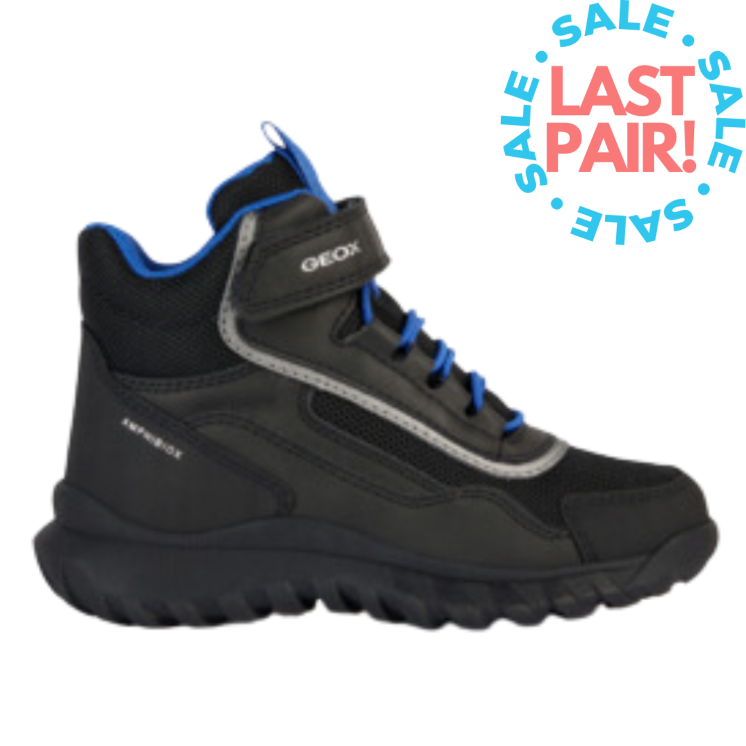 Geox J Simbyos High ABX Black Royal Kiddie Kobbler St Laurent