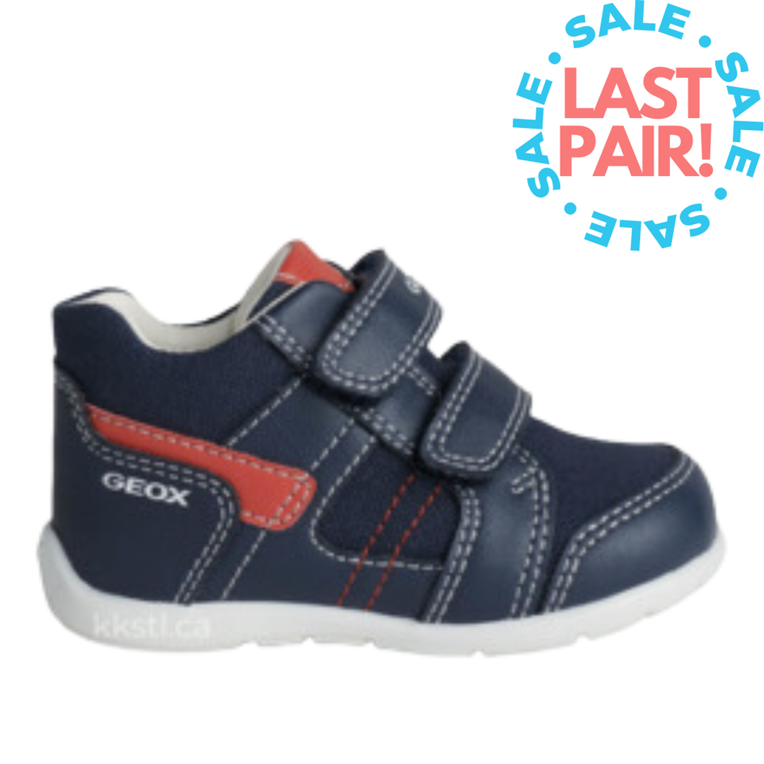 Geox B Elthan Dk Navy Red Toddler 4.5