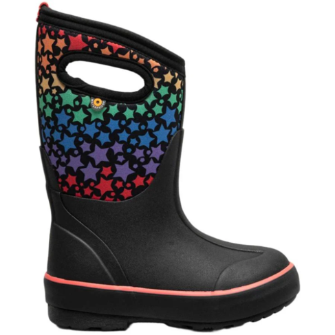 Bogs Classic II Rainbow Stars Black Multi (Child 2 + Youth 5)
