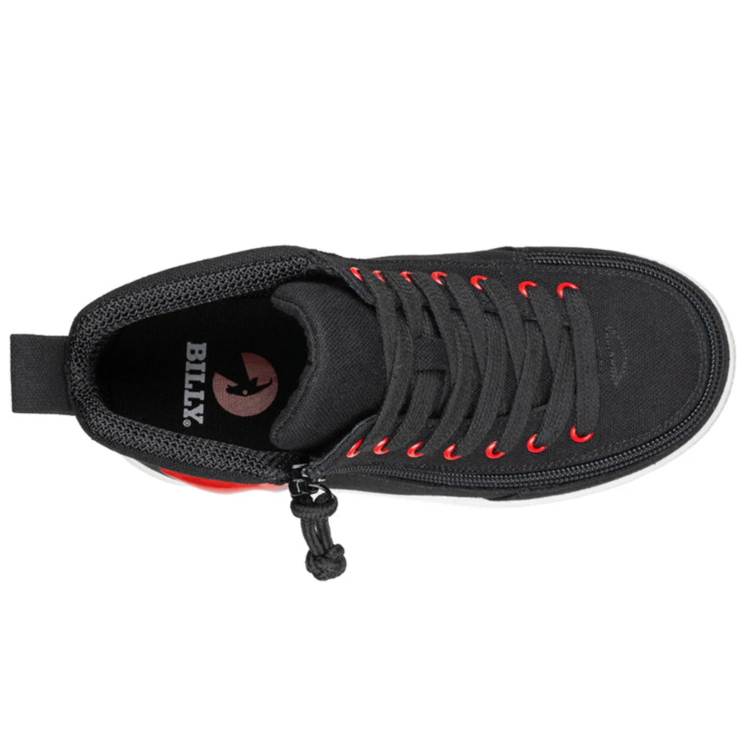 Billy Footwear Billy WDR Classic High Black/Red Light Up