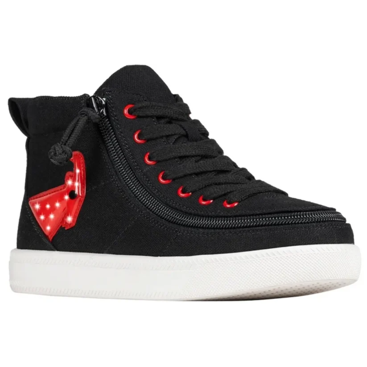 Billy Footwear Billy WDR Classic High Black/Red Light Up
