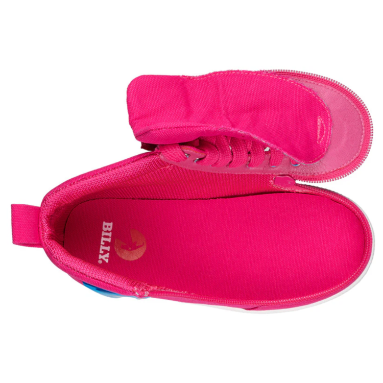 Billy Footwear Billy WDR Classic High Pink/Lt Blue Light Up