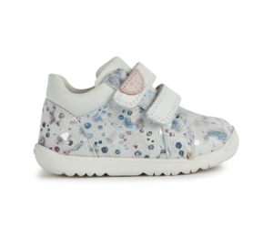 ♡bebe♡　0418 Geox® MACCHIA BABY GIRL: Rose Smoke Sneakers with straps