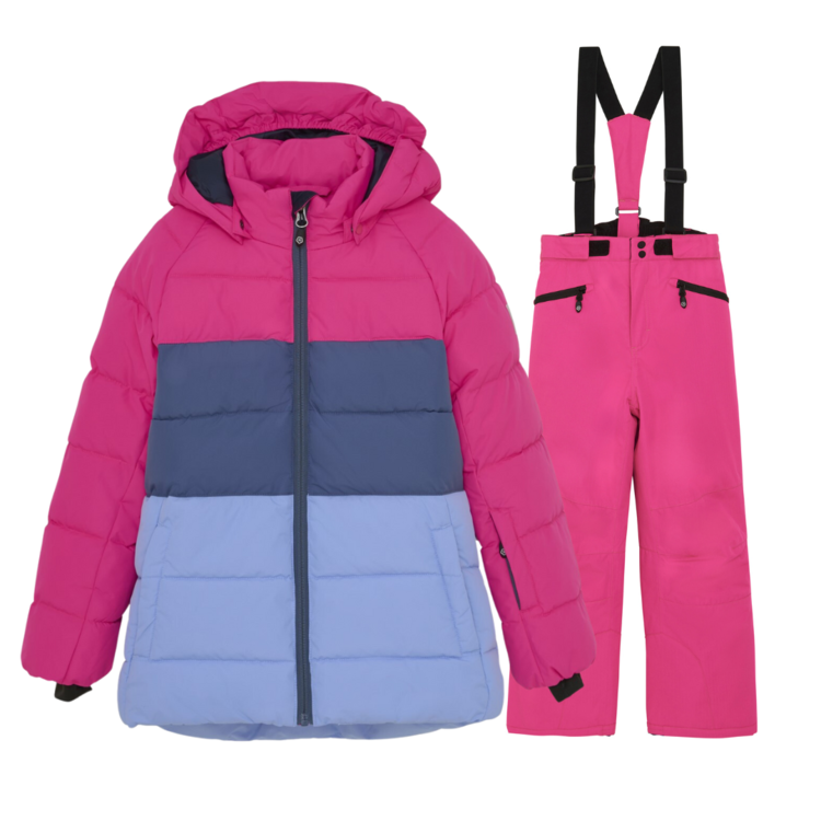 Color Kids Color Kids Color Block Snowsuit Pink Glo