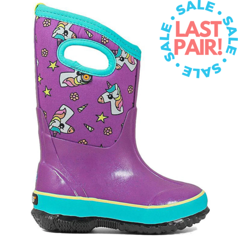 Bogs Classic D.A.B Unicorns Purple Multi (Child 2, Youth 4)