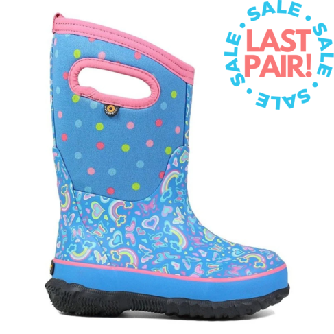 Bogs Classic Rainbow Light Blue Multi (Child 2 + 3)