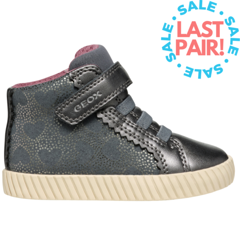 Geox B Mirroless Dk Grey (Toddler 8)