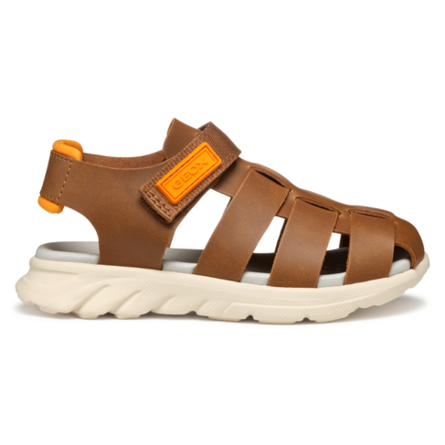 Geox J Airadyum Lt Brown/Orange