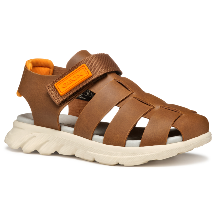 Geox Geox J Airadyum Lt Brown/Orange