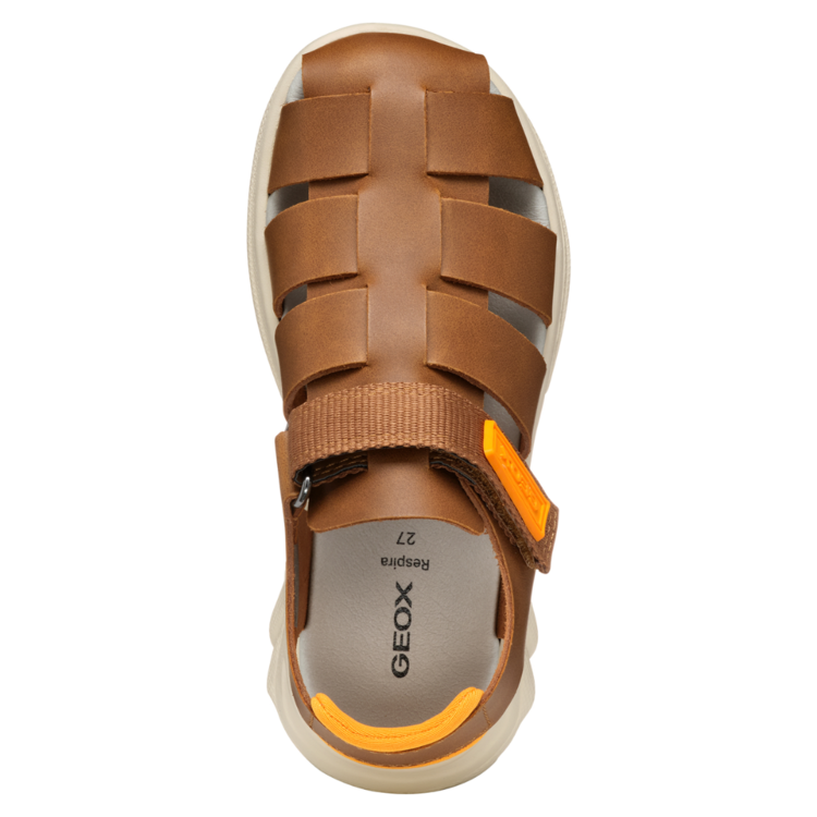 Geox Geox J Airadyum Lt Brown/Orange
