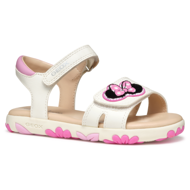 Geox Geox J Haiti White/Dk Pink