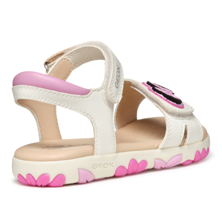 Geox Geox J Haiti White/Dk Pink