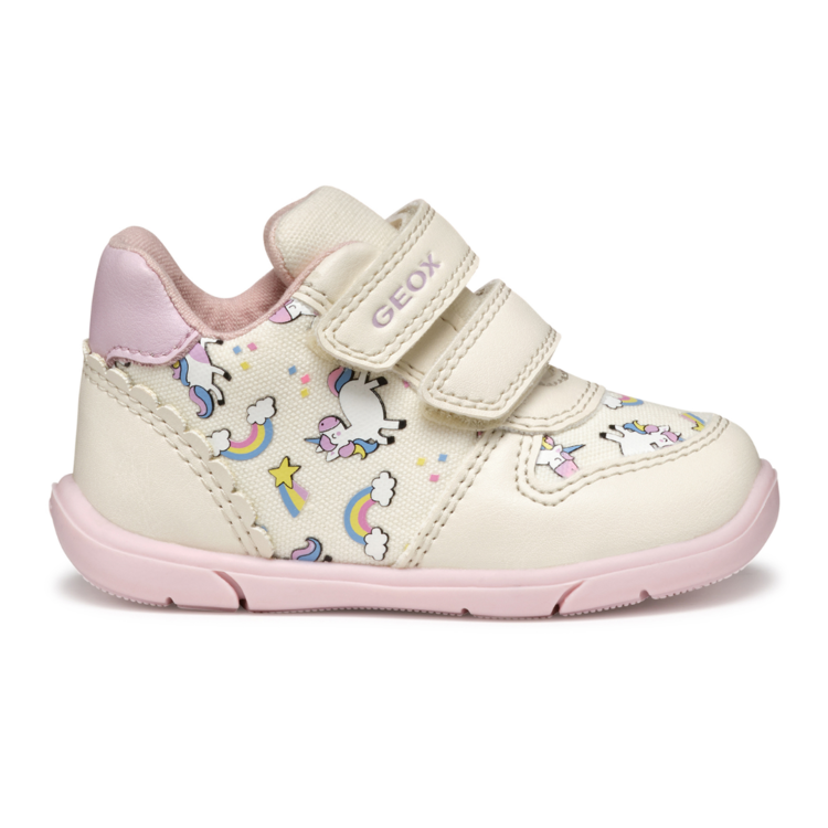 Geox Geox B Zapito Ivory/Pink