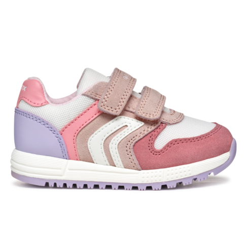Geox B Alben Lt Rose/White (Toddler 8)