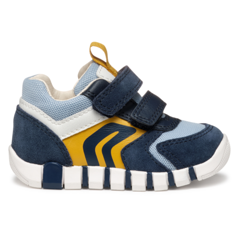 Geox B lupidoo Navy/Ochre Yellow (Toddler 8.5)