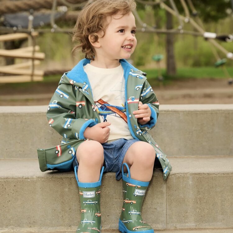 Hatley Hatley Big Trucks Snap Raincoat