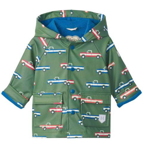 Hatley Big Trucks Snap Raincoat (Size 6)