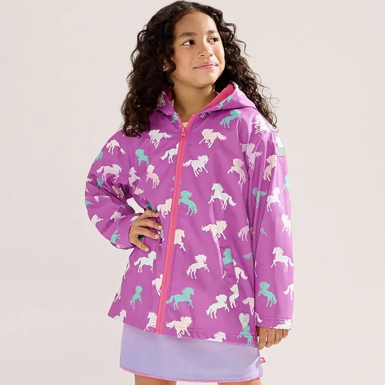 Hatley Hatley Leaping Horses Colour Changing Rain Jacket