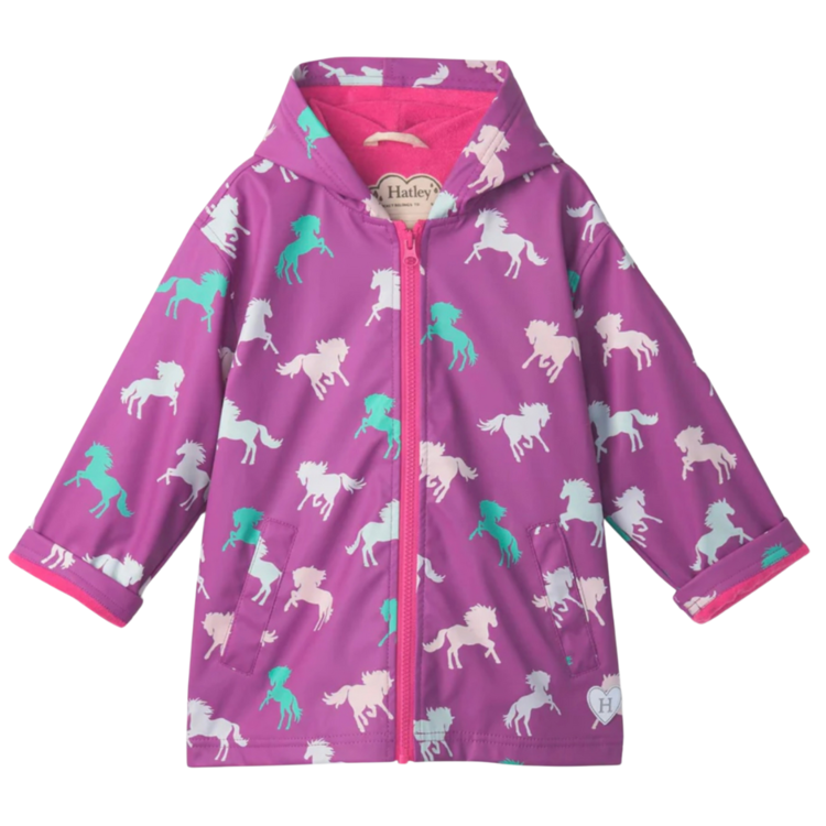Hatley Hatley Leaping Horses Colour Changing Rain Jacket