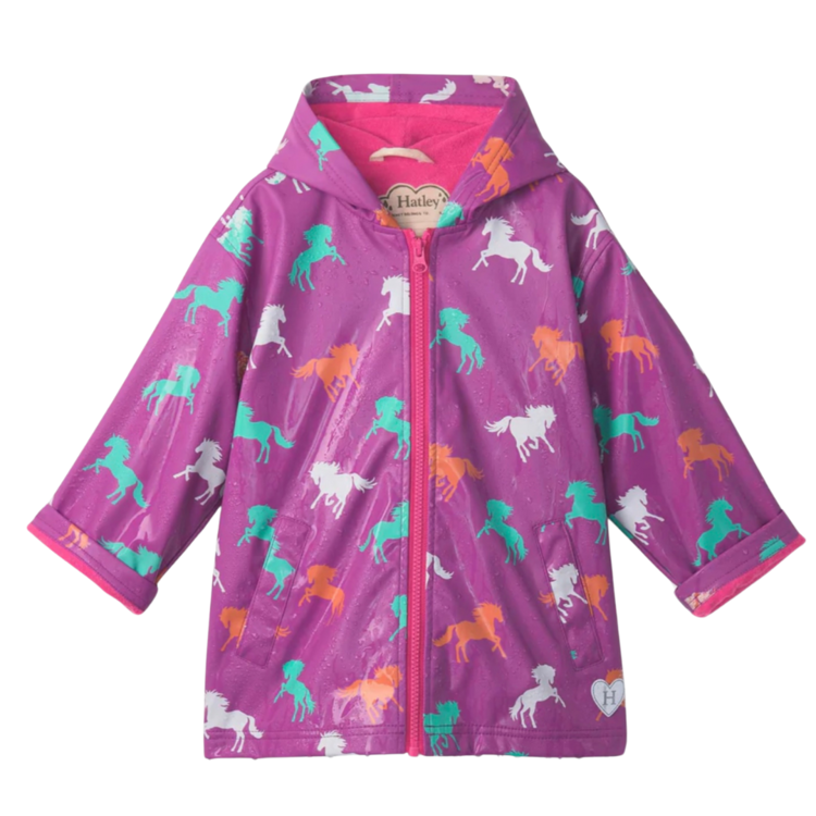 Hatley Hatley Leaping Horses Colour Changing Rain Jacket