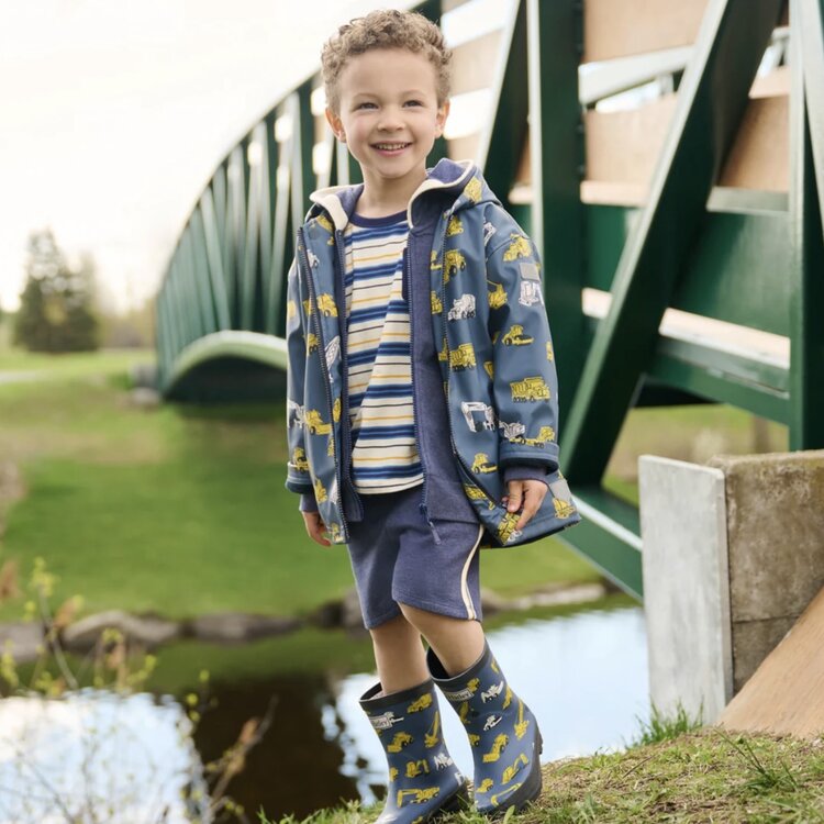 Hatley Hatley Under Construction Colour Changing Rain Jacket