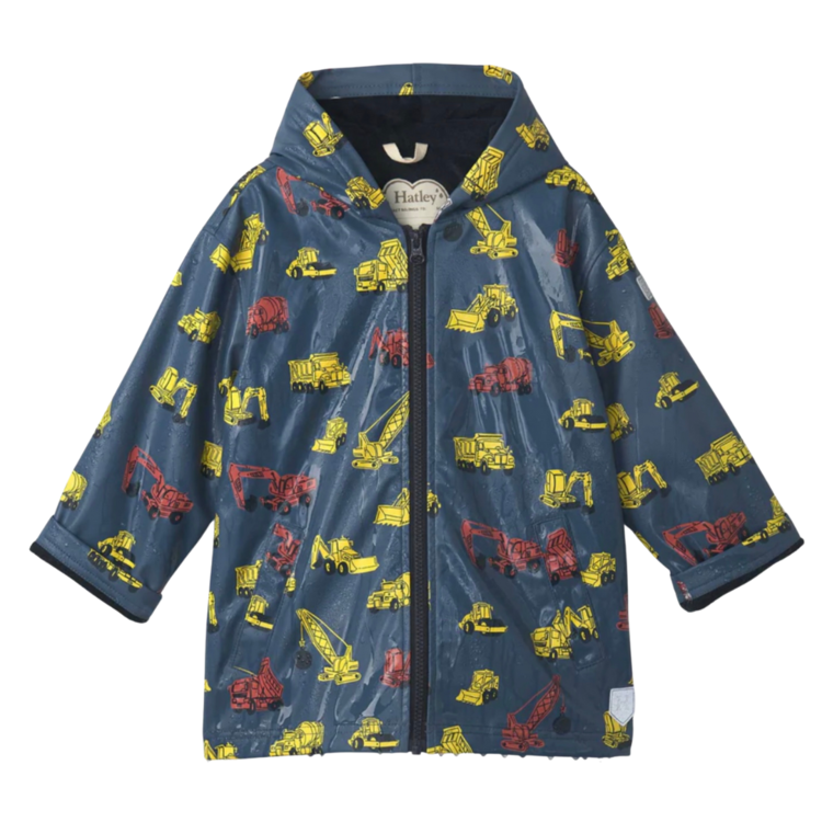 Hatley Hatley Under Construction Colour Changing Rain Jacket
