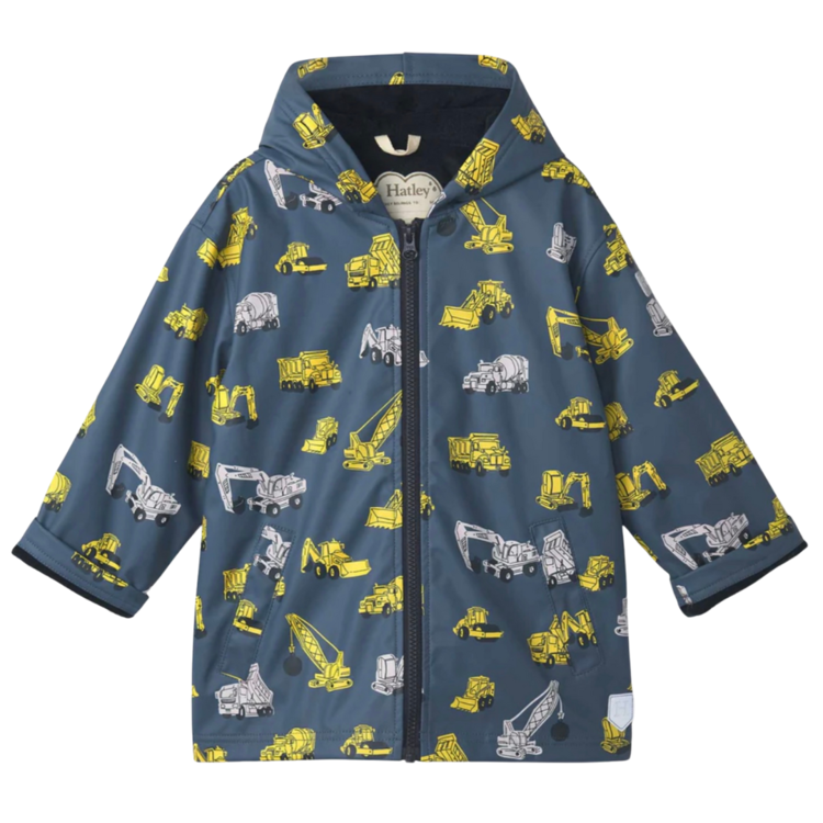Hatley Hatley Under Construction Colour Changing Rain Jacket