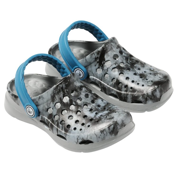 Joybees Joybees Kids' Active Graphic Clog Black Acid Wash/Deep Teal