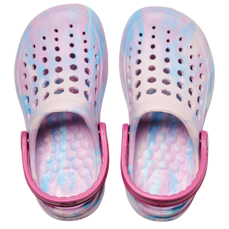 Joybees Joybees Kids' Active Graphic Clog Marbled Pastel/Candy Pink