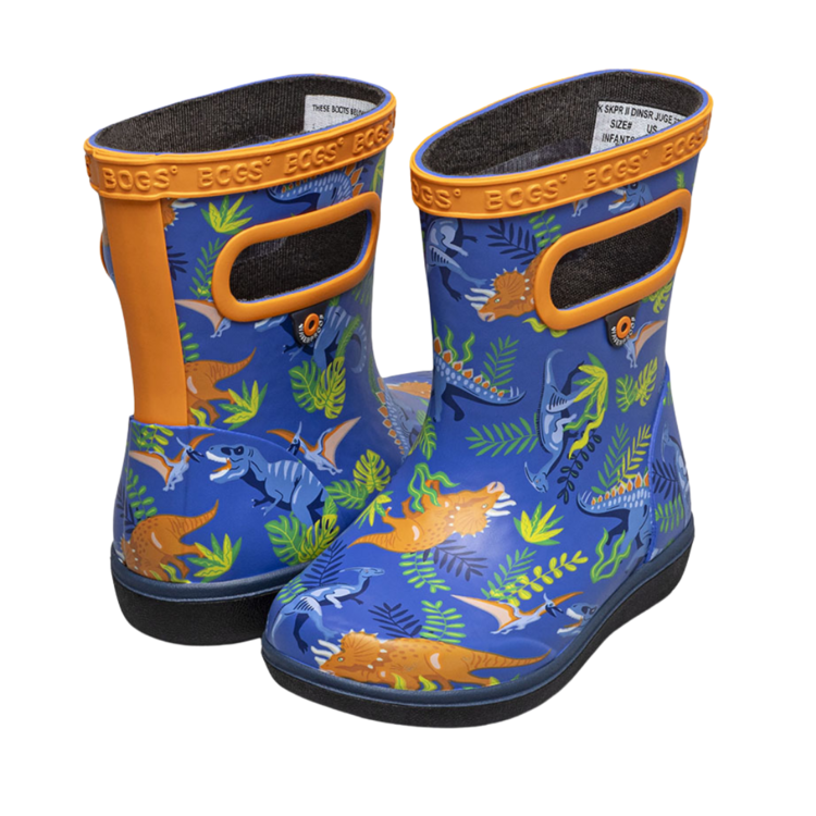 Bogs Bogs Skipper II Dinosaur Jungle Blue Multi