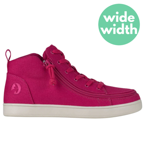 Billy Footwear Women's Mid Top Sneaker Orchid Flower WIDE