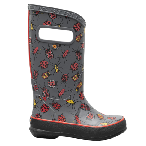 Bogs Rainboot Bugs Gray
