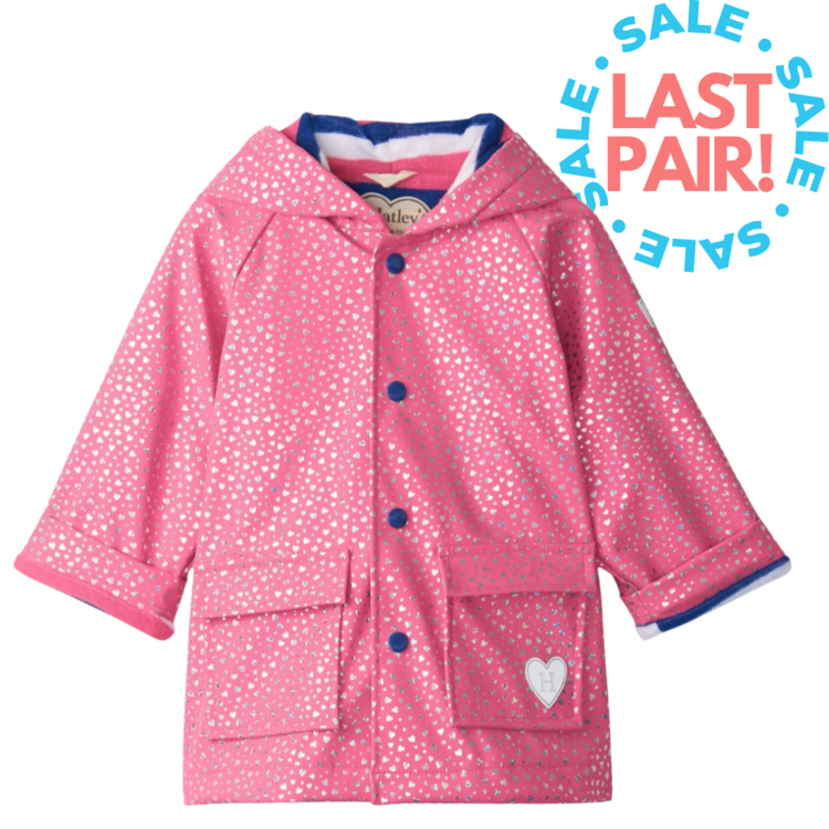Hatley Hatley Glitter Hearts Toddler Raincoat