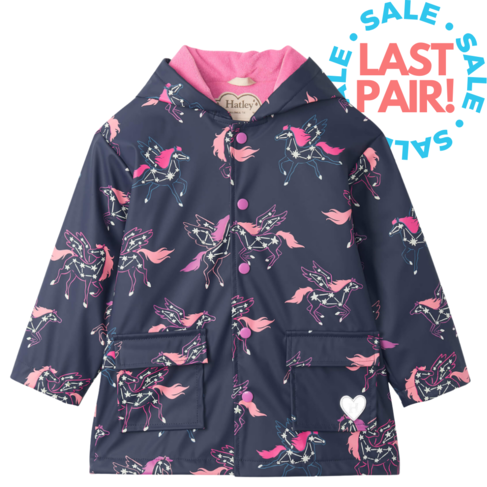 Hatley Pegasus Constellations Colour Changing Raincoat (Size 4)