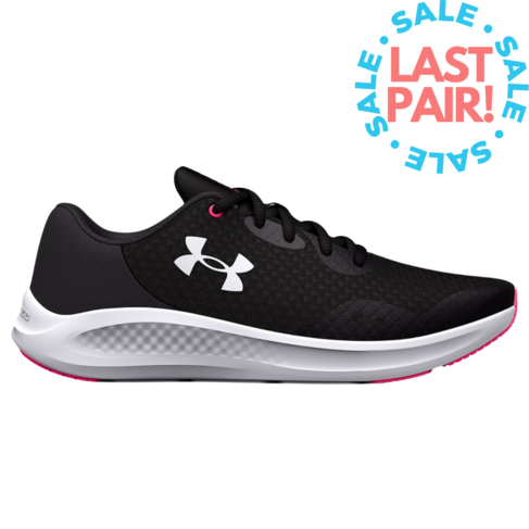 Under Armour GS Charged Pursuit 3 Black/Jet Gray Youth 6.5