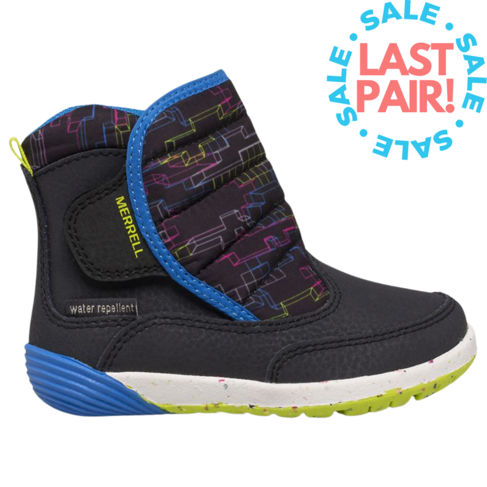 Merrell Bare Steps Puffer Carbon/Multi (Toddler 4)